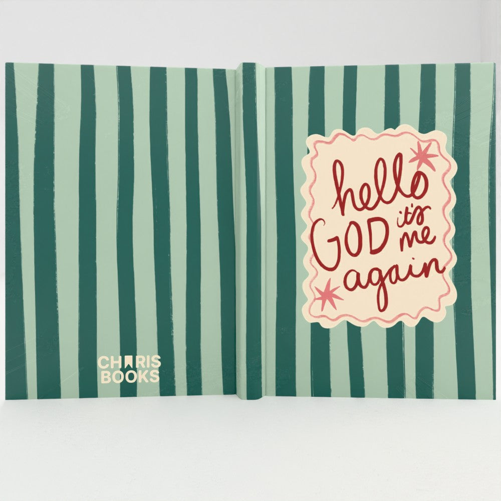 Green Hello God it's me Again Notebook